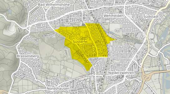 Immobilienpreisekarte Kassel Süsterfeld Helleböhn